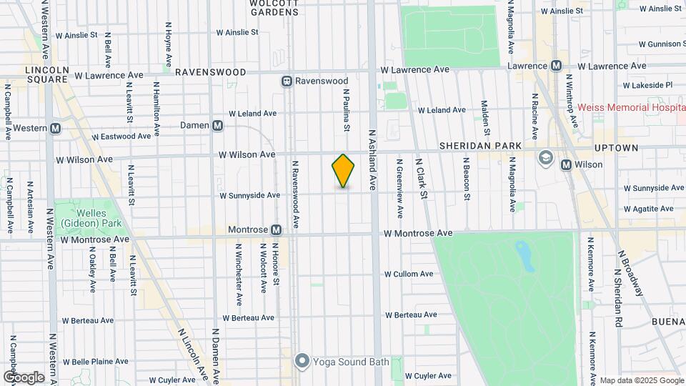 1704 W Sunnyside Ave, Unit 1 Map and Location Details