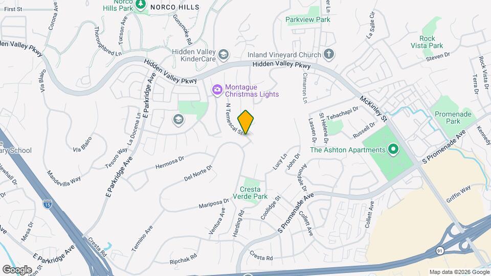 708 N Temescal St Mapa y Detalles de la Ubicación