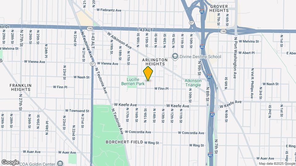 3624 N 15th St Map and Location Details