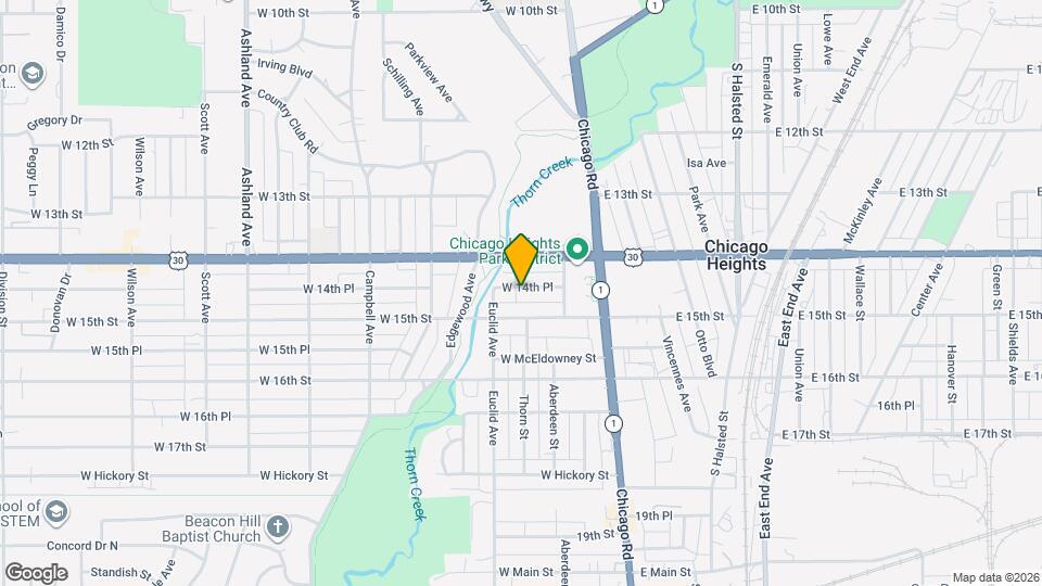 66 W 14th Pl Map and Location Details