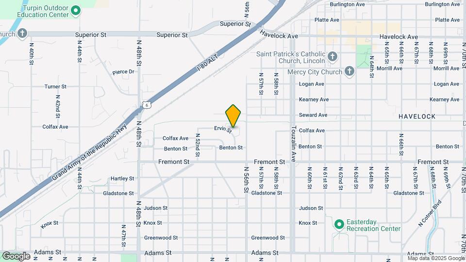 5410 Ervin St Map and Location Details