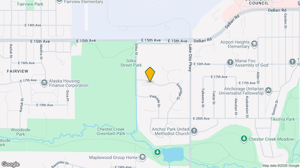 1630 Eastridge Dr Map and Location Details