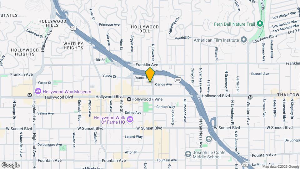 Sophia Hollywood Mapa y Detalles de la Ubicación