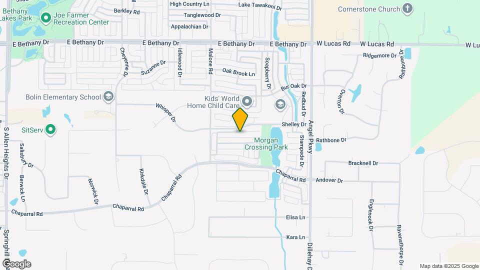 1702 Tulare Dr Map and Location Details