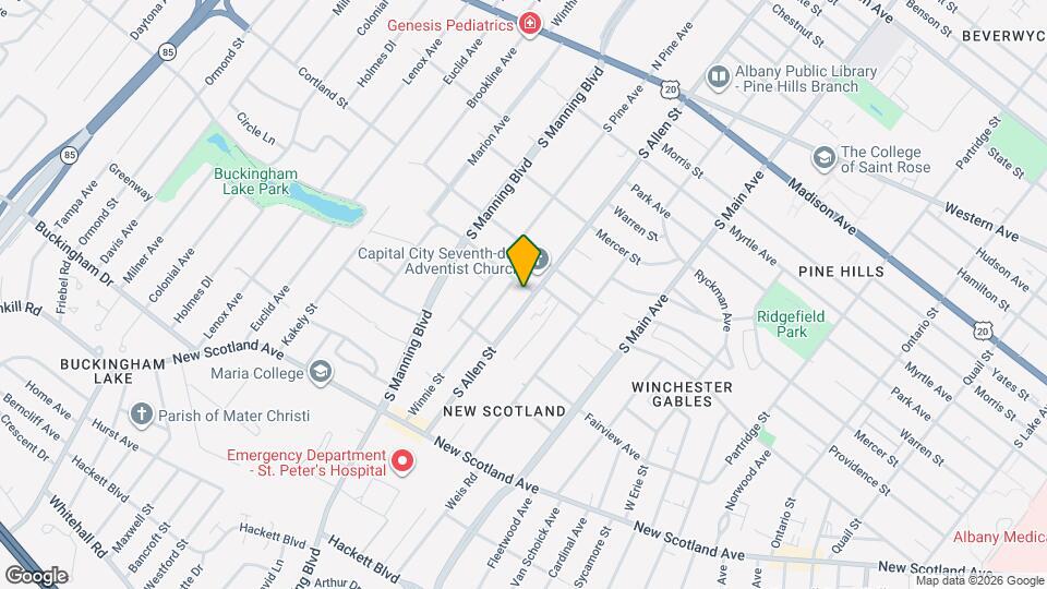 186 S Allen St Map and Location Details