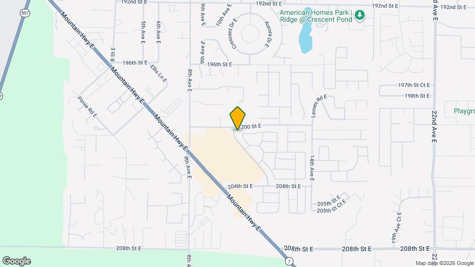 20002 10th Ave Ct E Map and Location Details