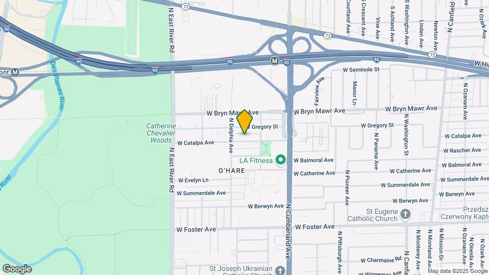 8534 W Catalpa Ave Map and Location Details