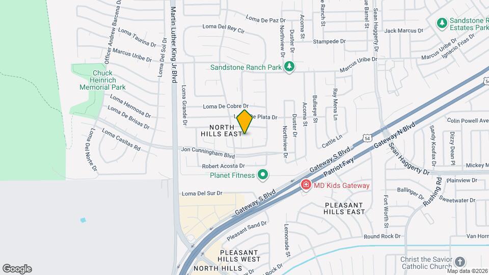 10916 Loma De Luz Pl Map and Location Details