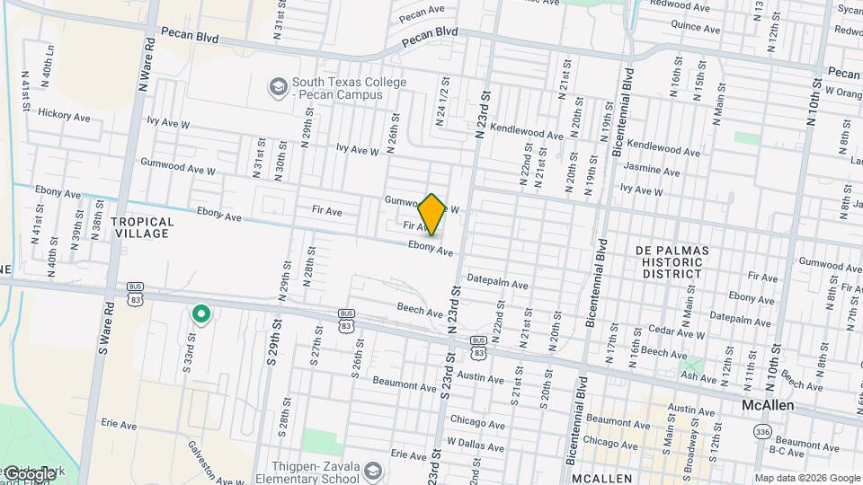 2408 Ebony Ave Map and Location Details