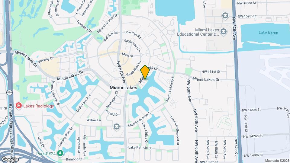 6480 Miami Lakes Dr Map and Location Details