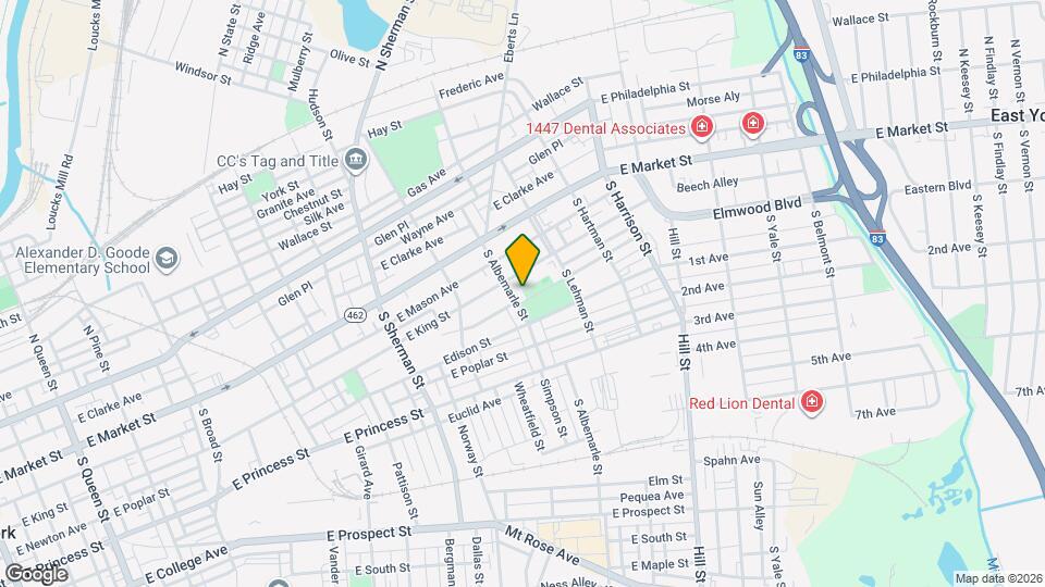 121 S Albemarle St Map and Location Details