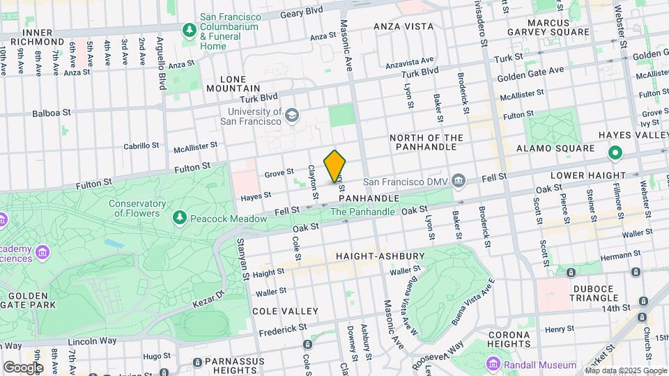 1919 Hayes St Mapa y Detalles de la Ubicación