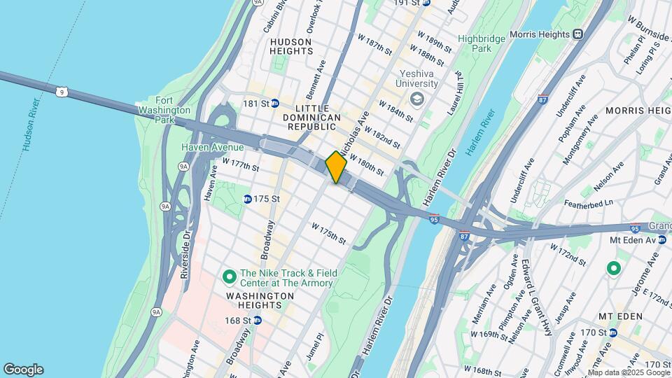 592 W 178th St Mapa y Detalles de la Ubicación