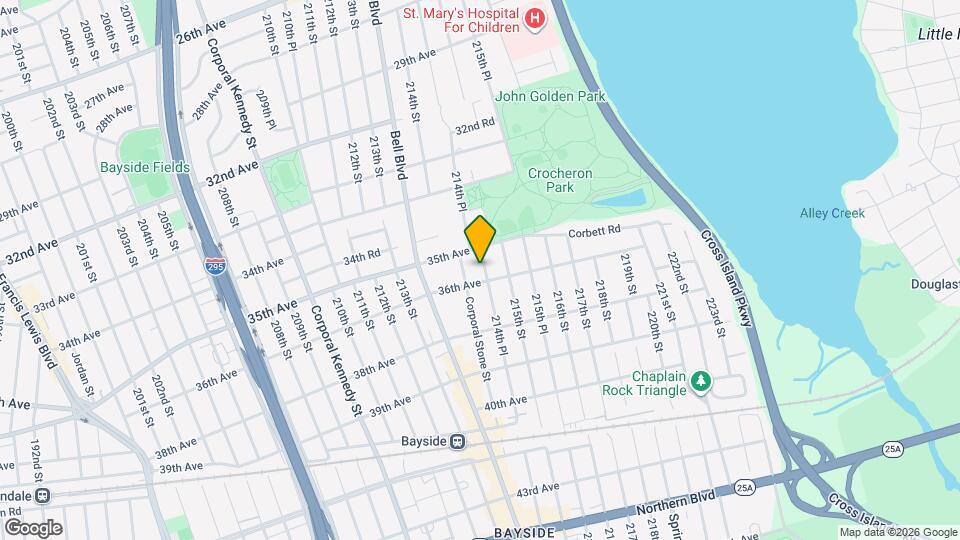 35-24 214th Pl Mapa y Detalles de la Ubicación