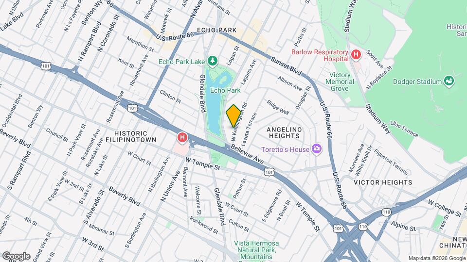 1124 1/2 W Kensington Rd Map and Location Details
