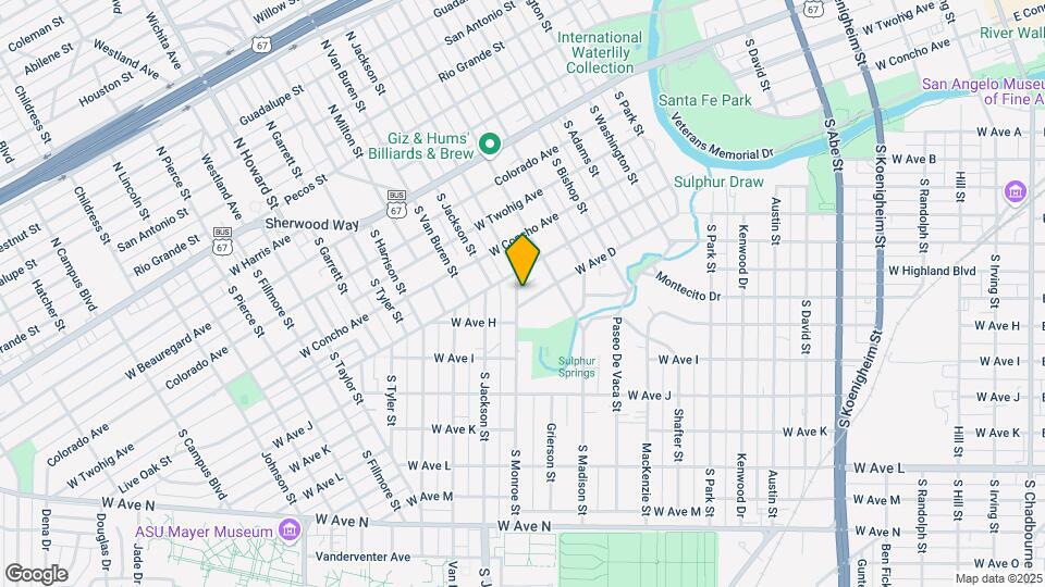 1532 W Ave D Map and Location Details