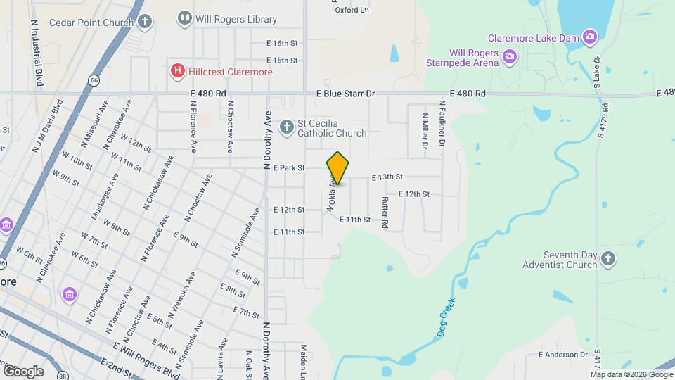 1126 N Oklahoma Ave Map and Location Details