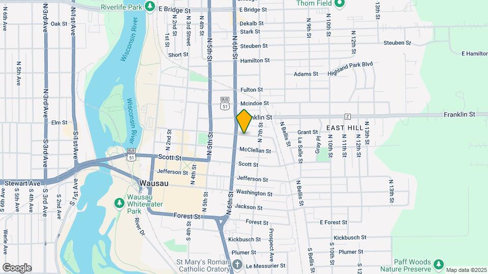 607 Grant St Map and Location Details