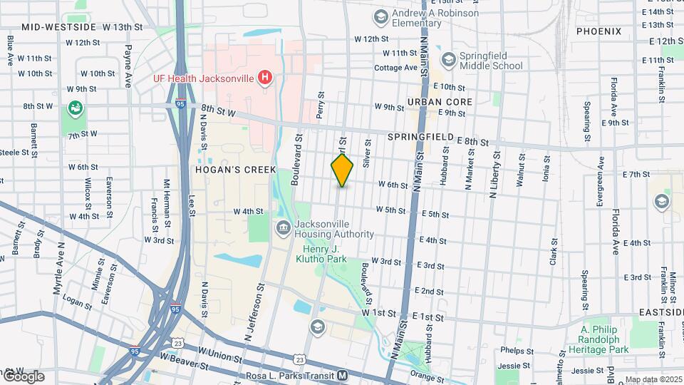 1531 N Pearl St Map and Location Details