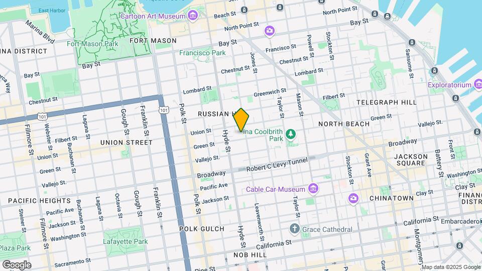 1921 Leavenworth St Map and Location Details