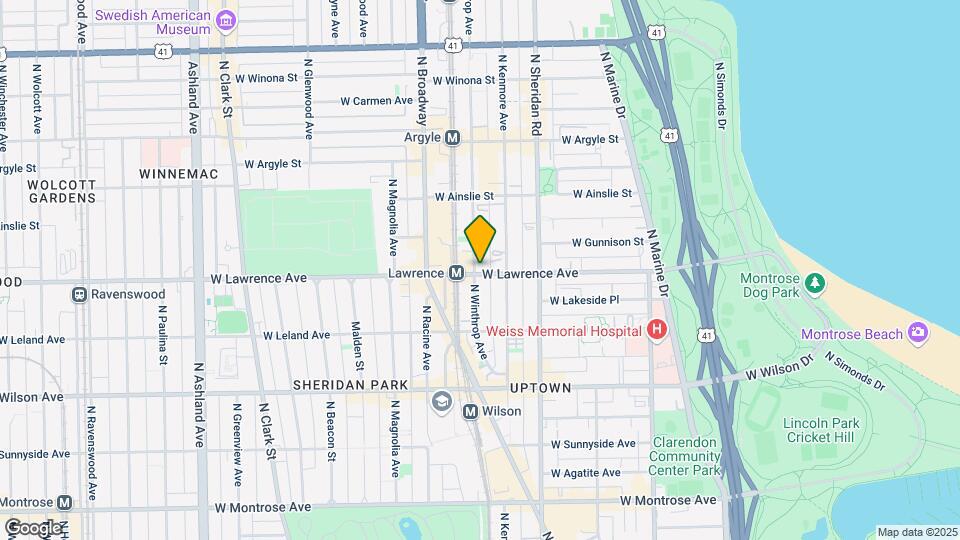 4801 N Winthrop Ave Map and Location Details