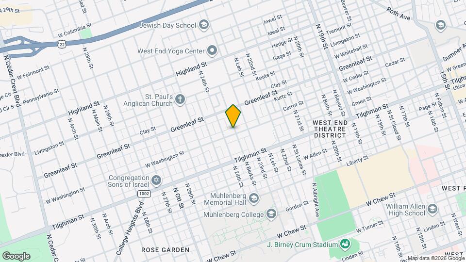 2331 W Washington St Mapa y Detalles de la Ubicación
