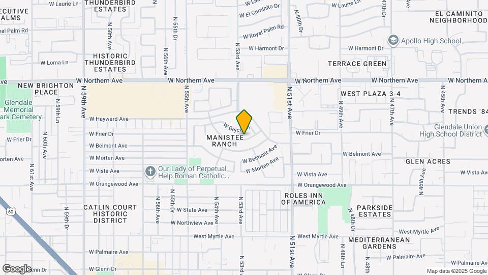 5274 W Frier Dr Map and Location Details