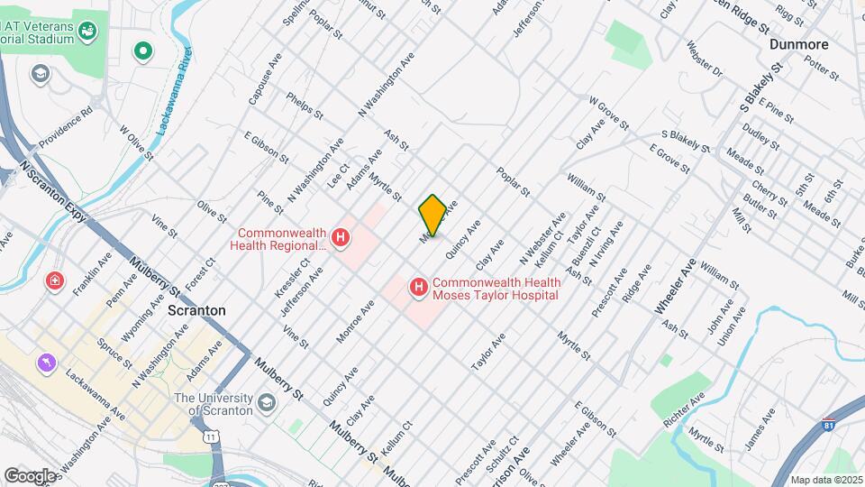 834 Monroe Ave Map and Location Details