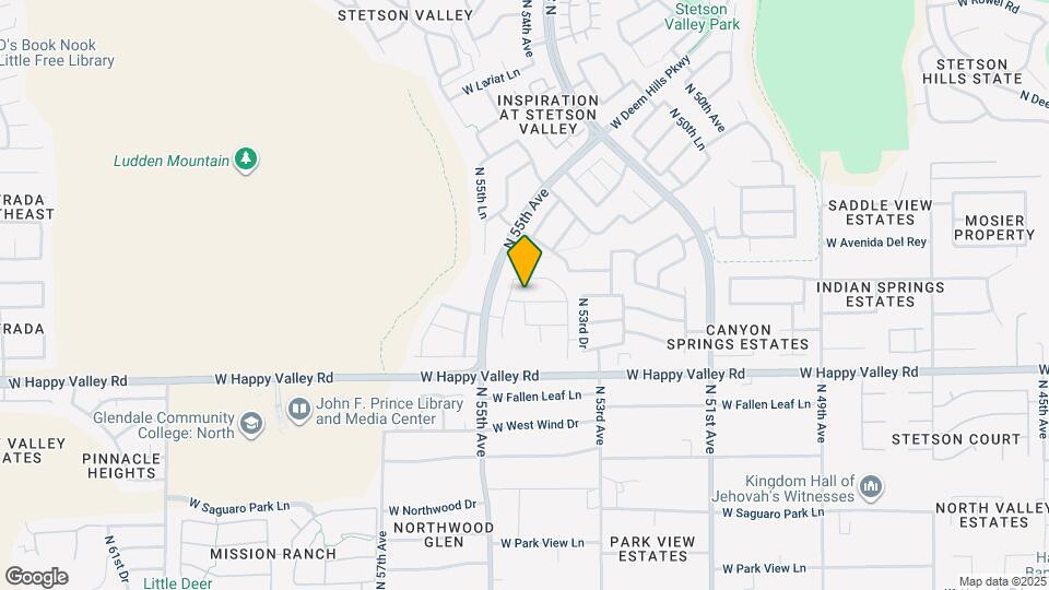 5420 W Desert Hollow Dr Map and Location Details