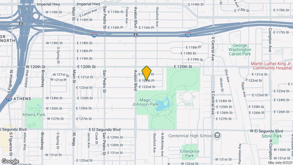 636 E 121st Pl Mapa y Detalles de la Ubicación