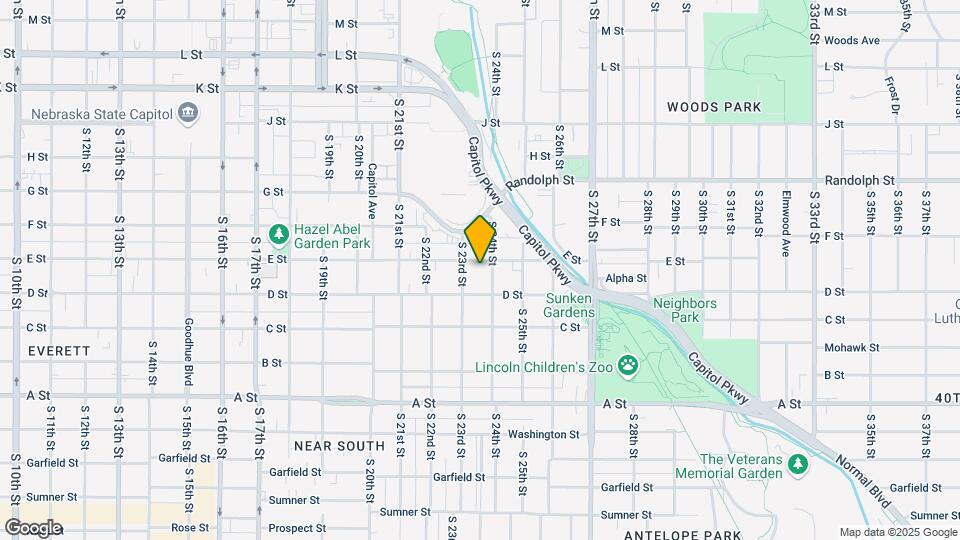 2333 E St Mapa y Detalles de la Ubicación