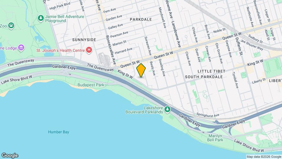 1538 King St W Map and Location Details