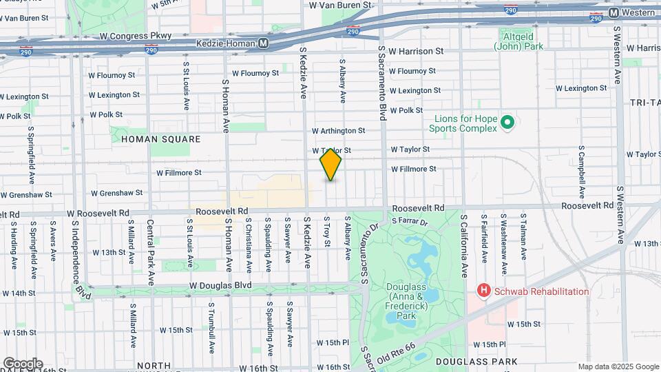 1125 S Troy St Mapa y Detalles de la Ubicación
