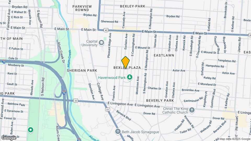 836 Euclaire Ave Map and Location Details
