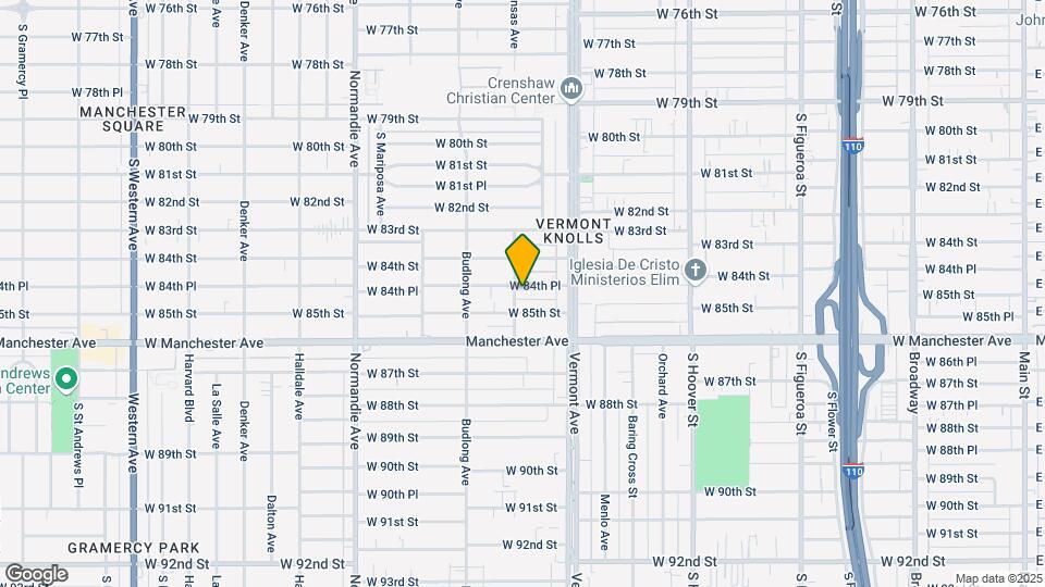 1050 W 84th Pl Map and Location Details