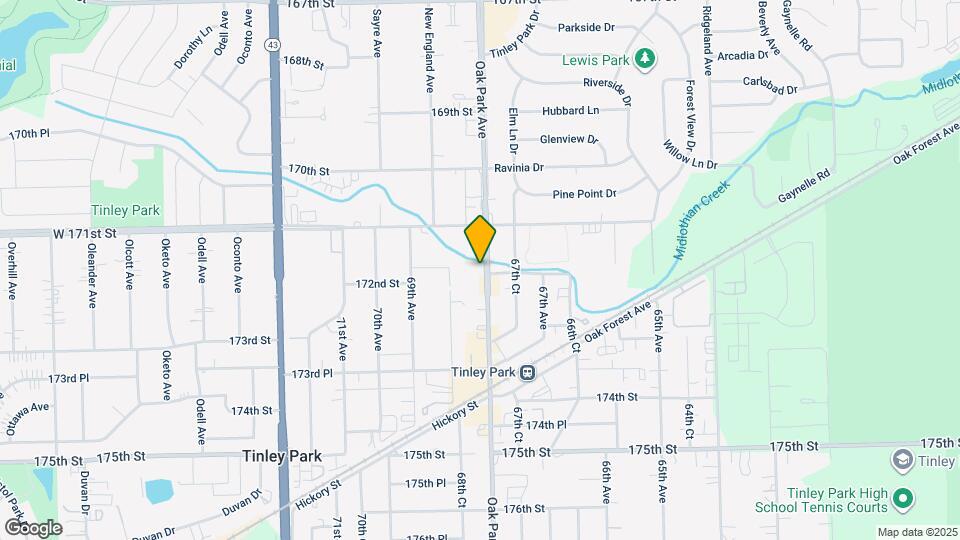 17200 Oak Park Ave Mapa y Detalles de la Ubicación