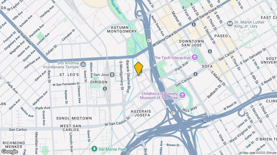 436 W San Fernando St Map and Location Details