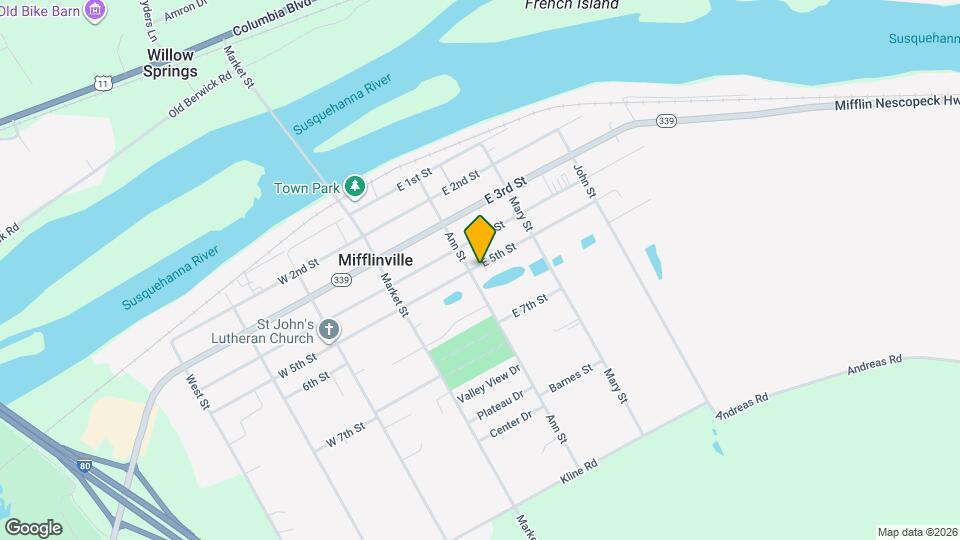 206 E 5th St Map and Location Details