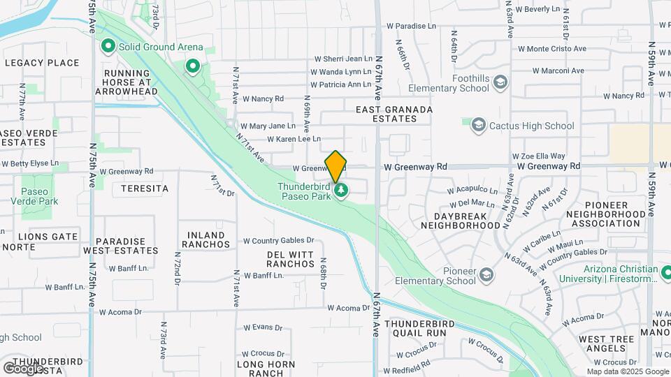 6794 W Del Mar Ln Map and Location Details