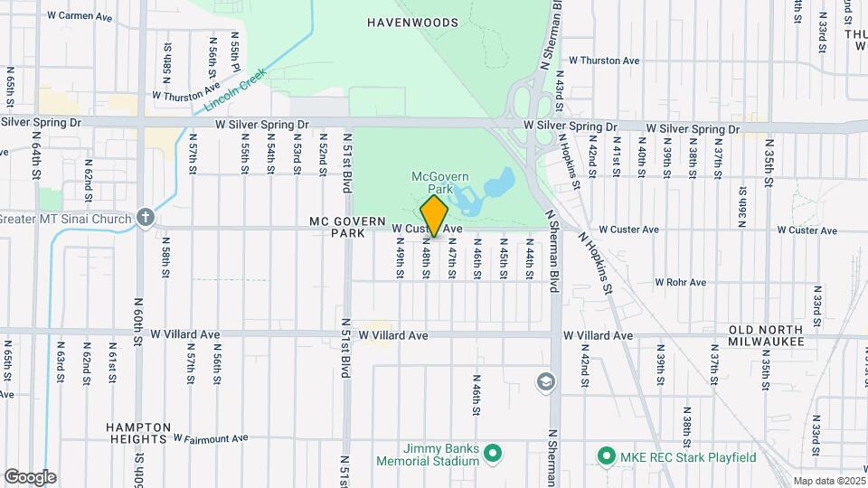 5356 N 48th St Map and Location Details
