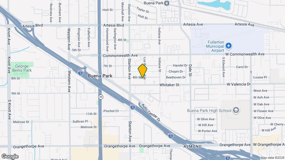 6431 Los Robles Ave Map and Location Details