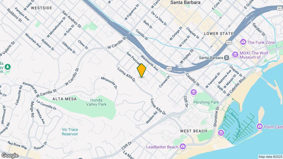 631 W Ortega St Map and Location Details