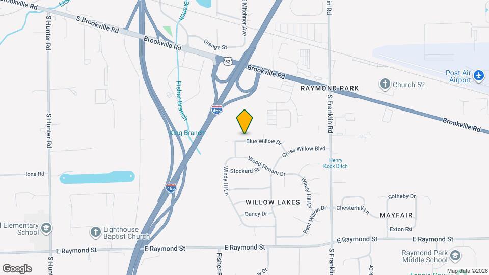 7608 Blue Willow Dr Map and Location Details