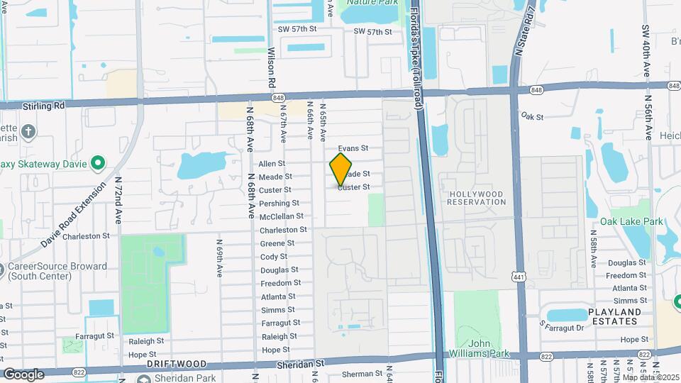 6452 Custer St Map and Location Details