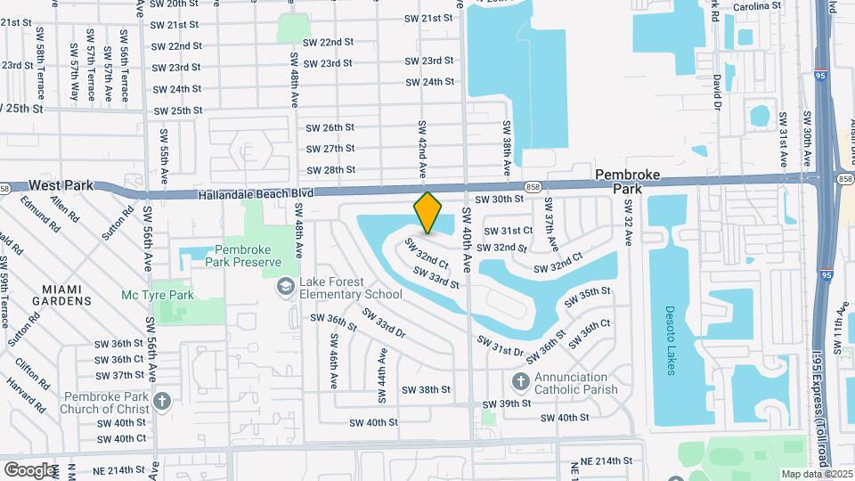 4141 SW 32nd St Map and Location Details