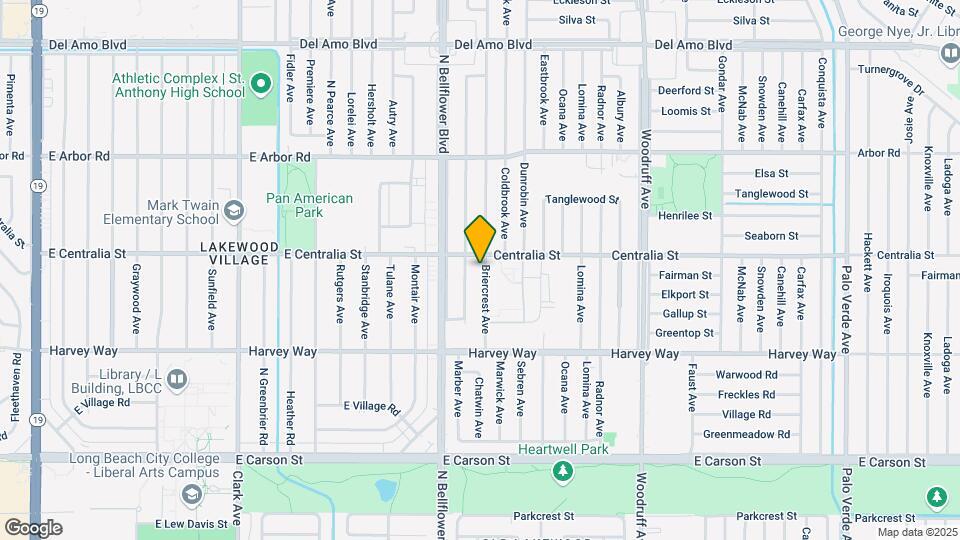 4443 Briercrest Ave Map and Location Details