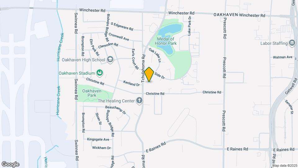 3821 Oak Lake Ln Map and Location Details
