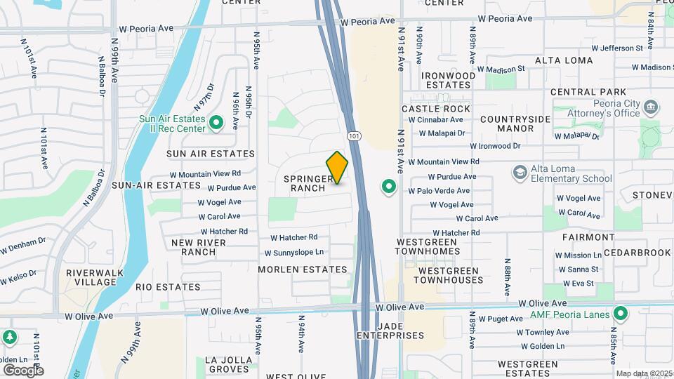 9244 W Vogel Ave Mapa y Detalles de la Ubicación