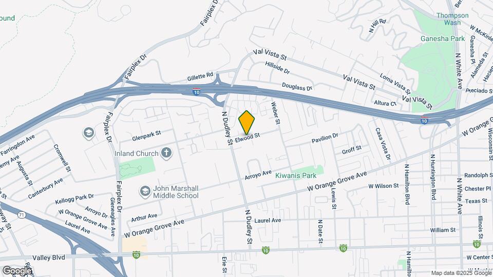 1434 Elwood St Map and Location Details