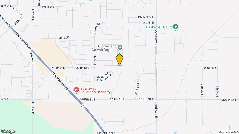 1716 203rd St Ct E Map and Location Details